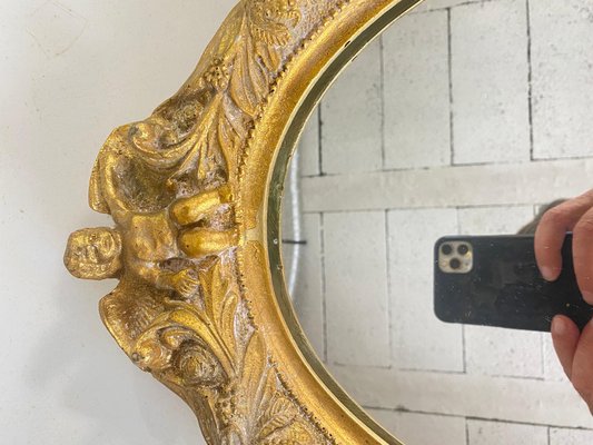 Mirrors in Gilt Resin, 20th Century, Set of 2-UR-1765685