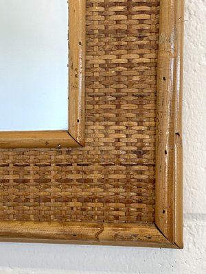 Mirrors in Wicker and Bamboo, 1970s, Set of 2-NPC-1769001