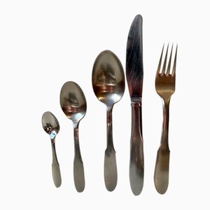 Mitra Stainless Cutlery Set for 12 from Georg Jensen, 1960s, Set of 68-LCR-1389557