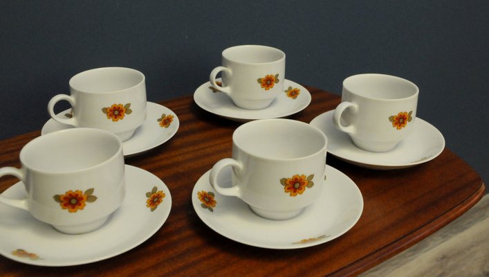 Mitterteich Bavarian Coffee Set, Set of 10-KDW-956466