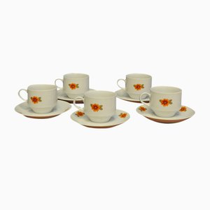 Mitterteich Bavarian Coffee Set, Set of 10-KDW-956466