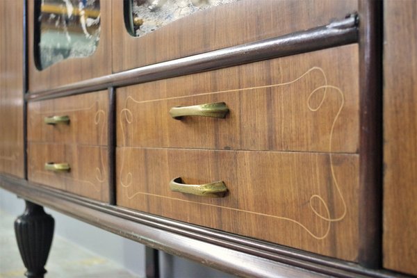 Mobile Sideboard in Cherry Veneered Wood, 1950s-KNM-1453544