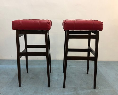 Mod. 112 Stools by Gianfranco Frattini for Cassina, 1960s, Set of 2-DPP-1251615