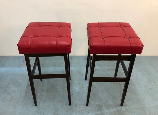 Mod. 112 Stools by Gianfranco Frattini for Cassina, 1960s, Set of 2-DPP-1251615