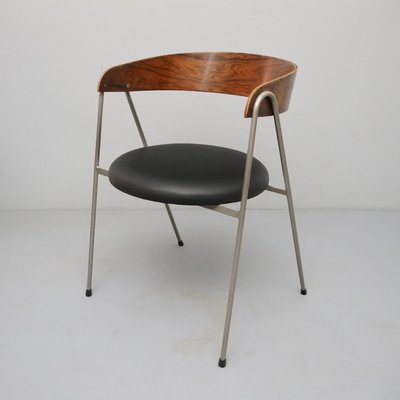 Mod. 702/2 Chairs in Rosewood, Leather & Steel by Roland Rainer for Wilkhahn, 1965, Set of 2-RST-1166548