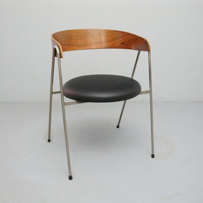 Mod. 702/2 Chairs in Rosewood, Leather & Steel by Roland Rainer for Wilkhahn, 1965, Set of 2-RST-1166548