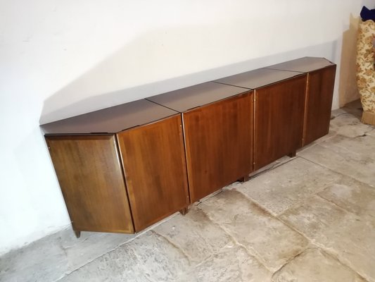 Mod Mb47/Mb48 Credenza by Franco Albini for Poggi, Italy, 1950s, Set of 4-HNE-1411009