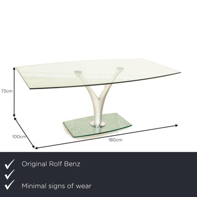 Model 1210 Dining Table in Glass from Rolf Benz-RQW-1799632