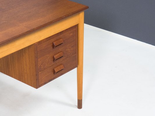 Model 130 Desk in Teak and Beech by Børge Mogensen for Søborg Møbelfabrik-YS-1739610