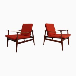 Model 133 Teak Armchairs by Finn Juhl for France & Son, 1960s, Set of 2-RDW-1403019