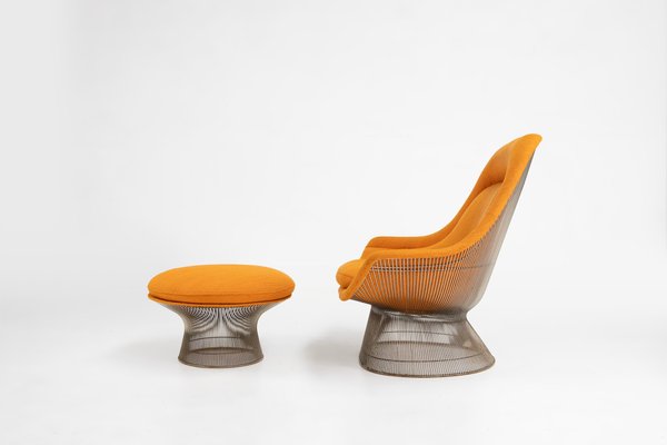 Model 1705 Easy Chair and Ottoman Set by Warren Platner for Knoll, 1966, Set of 2-YSY-2027237