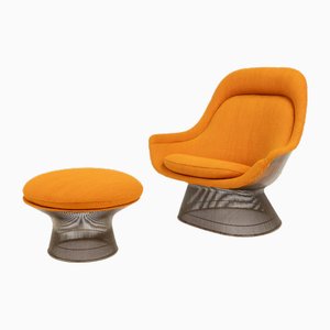 Model 1705 Easy Chair and Ottoman Set by Warren Platner for Knoll, 1966, Set of 2-YSY-2027237