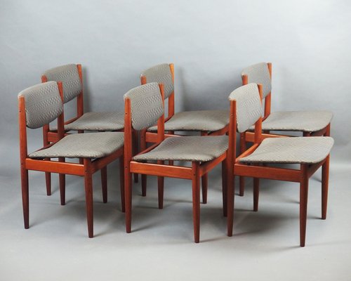 Model 197 Dining Chairs by Finn Juhl for France & Søn / France & Daverkosen, 1960s, Set of 6-LW-1734264