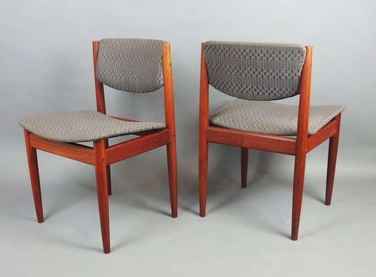 Model 197 Dining Chairs by Finn Juhl for France & Søn / France & Daverkosen, 1960s, Set of 6-LW-1734264