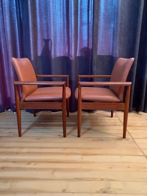 Model 209 Chairs by Finn Juhl for Cado, 1960s, Set of 6-VQM-853382