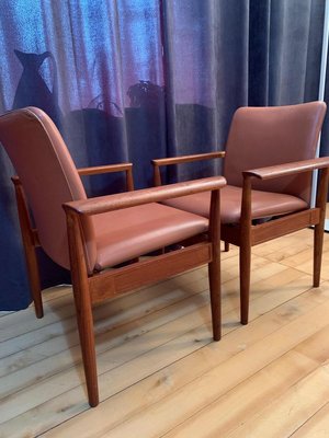 Model 209 Chairs by Finn Juhl for Cado, 1960s, Set of 6-VQM-853382