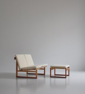 Model 211 2-Seat Sofa in Oak by Børge Mogensen for for Fredericia Chair Factory, 1956, Set of 2-WRF-1142938