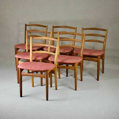 Model 217 Dining Chairs by Knud Færch for Slagelse Møbelværk, Denmark, 1950s, Set of 6-RNM-1414911