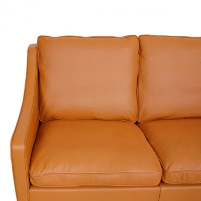 Model 2208 2-Seater Sofa in Cognac Bison Leather by Børge Mogensen for Fredericia-MTD-1400820