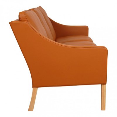 Model 2209 Sofa in Cognac Bison Leather by Børge Mogensen for Fredericia-MTD-1400811