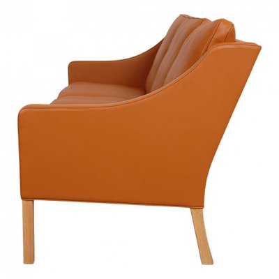 Model 2209 Sofa in Cognac Bison Leather by Børge Mogensen for Fredericia-MTD-1400811