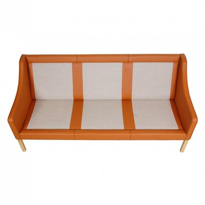 Model 2209 Sofa in Cognac Bison Leather by Børge Mogensen for Fredericia-MTD-1400811