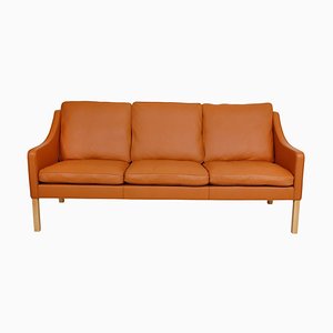 Model 2209 Sofa in Cognac Bison Leather by Børge Mogensen for Fredericia-MTD-1400811