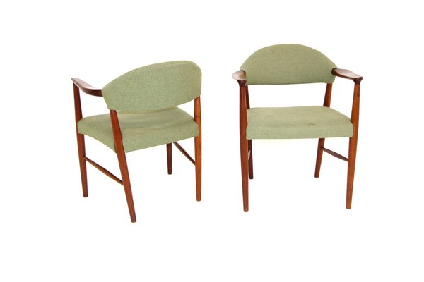 Model 223 Armchairs by Kurt Olsen for Slagelse Møbelværk, Denmark, 1950s, Set of 2-GEK-1328101