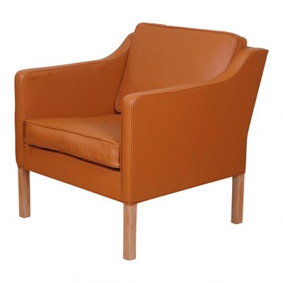 Model 2321 Armchair in Cognac Bison Leather by Børge Mogensen for Fredericia-MTD-1400572