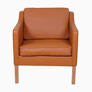 Model 2321 Armchair in Cognac Bison Leather by Børge Mogensen for Fredericia-MTD-1400572