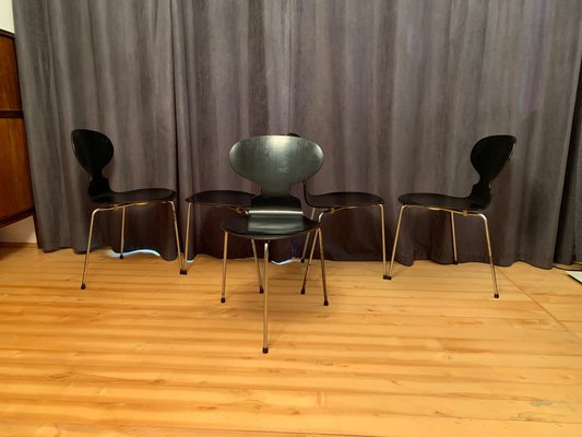 Model 3100 Chairs by Arne Jacobsen, Fritz Hansen, Denmark, 1963, Set of 5-VQM-1396405