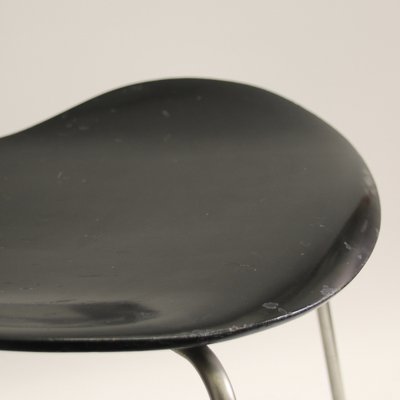 Model 3107 Black Chair by Arne Jacobsen for Fritz Hansen, 1950s-SY-1806321