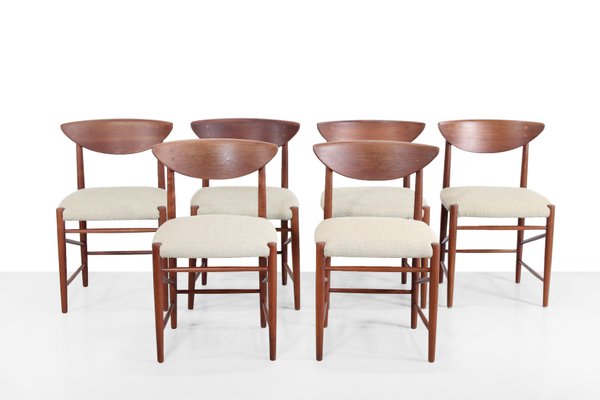 Model 316 Dining Chairs by Peter Hvidt & Orla Molgaard Nielsen, Set of 6-BQ-1181317