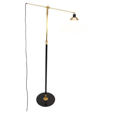 Model 349 Floor Lamp in Brass attributed to Le Klint, 1970s-UY-1816949