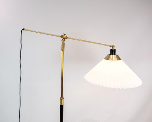 Model 349 Floor Lamp in Brass attributed to Le Klint, 1970s-UY-1816949