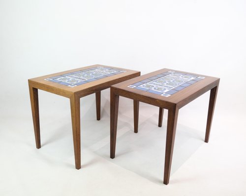 Model 34A Side Tables in Rosewood by Severin Hansen, 1960s, Set of 2-UY-1813961