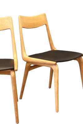 Model 370 Boomerang Dining Chair in Oak by Alfred Christensen for Slagelse Møbelværk, Denmark, 1960s-BPJ-1790299