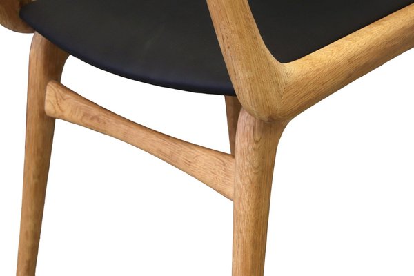 Model 370 Boomerang Dining Chair in Oak by Alfred Christensen for Slagelse Møbelværk, Denmark, 1960s-BPJ-1790299