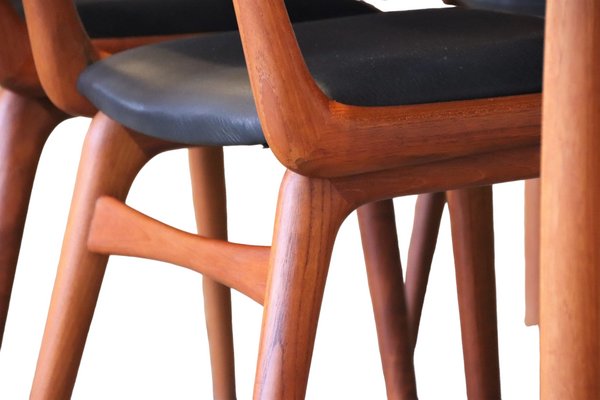 Model 370 Boomerang Dining Chair in Teak by Alfred Christensen for Slagelse Furniture Works, Denmark, 1960s-BPJ-1719133