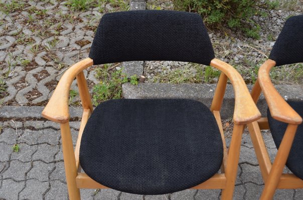 Model 411 Armchair by Hartmut Lohmeyer for Wilkhahn, 1950s, Set of 4-UF-1374412