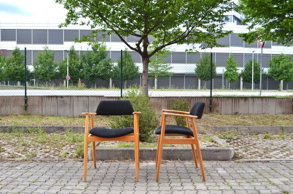 Model 411 Armchair by Hartmut Lohmeyer for Wilkhahn, 1950s, Set of 4-UF-1374412