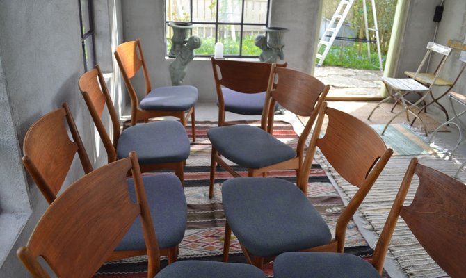 Model 42A Dining Chairs by Helge Sibast for Sibast, 1960s, Set of 8-LS-627385