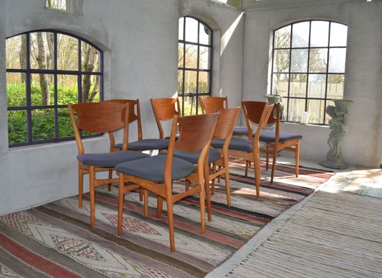 Model 42A Dining Chairs by Helge Sibast for Sibast, 1960s, Set of 8-LS-627385