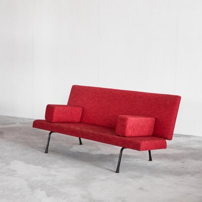 Model 447 Sofa in Red Fabric attributed to Wim Rietveld for Gispen, 1950s-LPQ-1750922