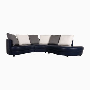 Model 4500 Corner Sofa in Dark Blue Leather from Rolf Benz-RQW-1748345