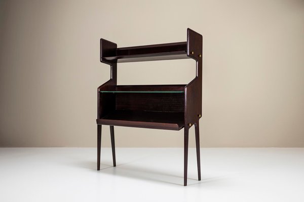 Model 459 Bookcase in Mahogany Veneer by Ico Parisi for De Baggis,Italy, 1950s-UQV-992850