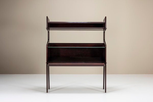 Model 459 Bookcase in Mahogany Veneer by Ico Parisi for De Baggis,Italy, 1950s-UQV-992850