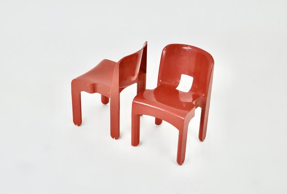 Model 4867 Chairs by Joe Colombo for Kartell, 1970s, Set of 2-HFM-1734112