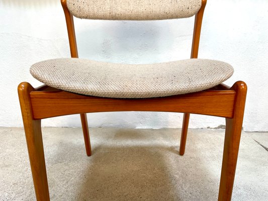 Model 49 Dining Chairs in Teak by Erik Buch for O.D. Møbler, Denmark, 1960s, Set of 4-JP-1374895