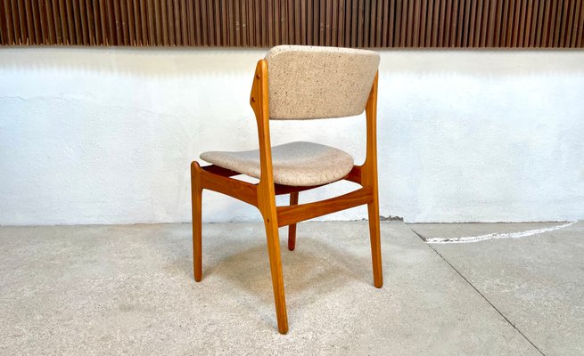 Model 49 Dining Chairs in Teak by Erik Buch for O.D. Møbler, Denmark, 1960s, Set of 4-JP-1374895